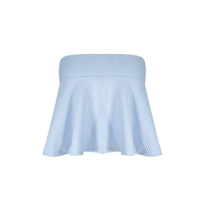 Bikini Bottom Mini Cover Skirt - Baby Blue - OCEAN MYSTERY