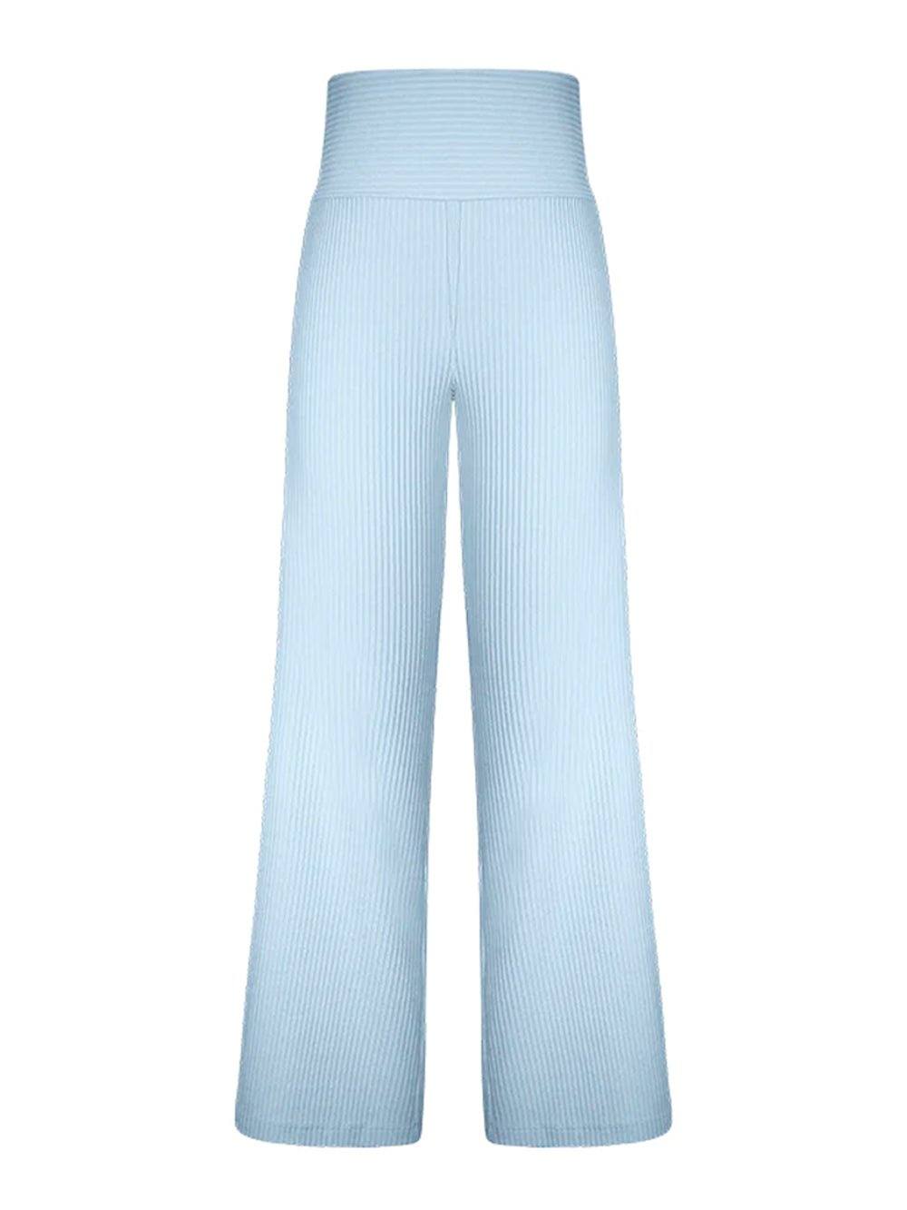 Straight Casual Pants - Baby Blue - OCEAN MYSTERY