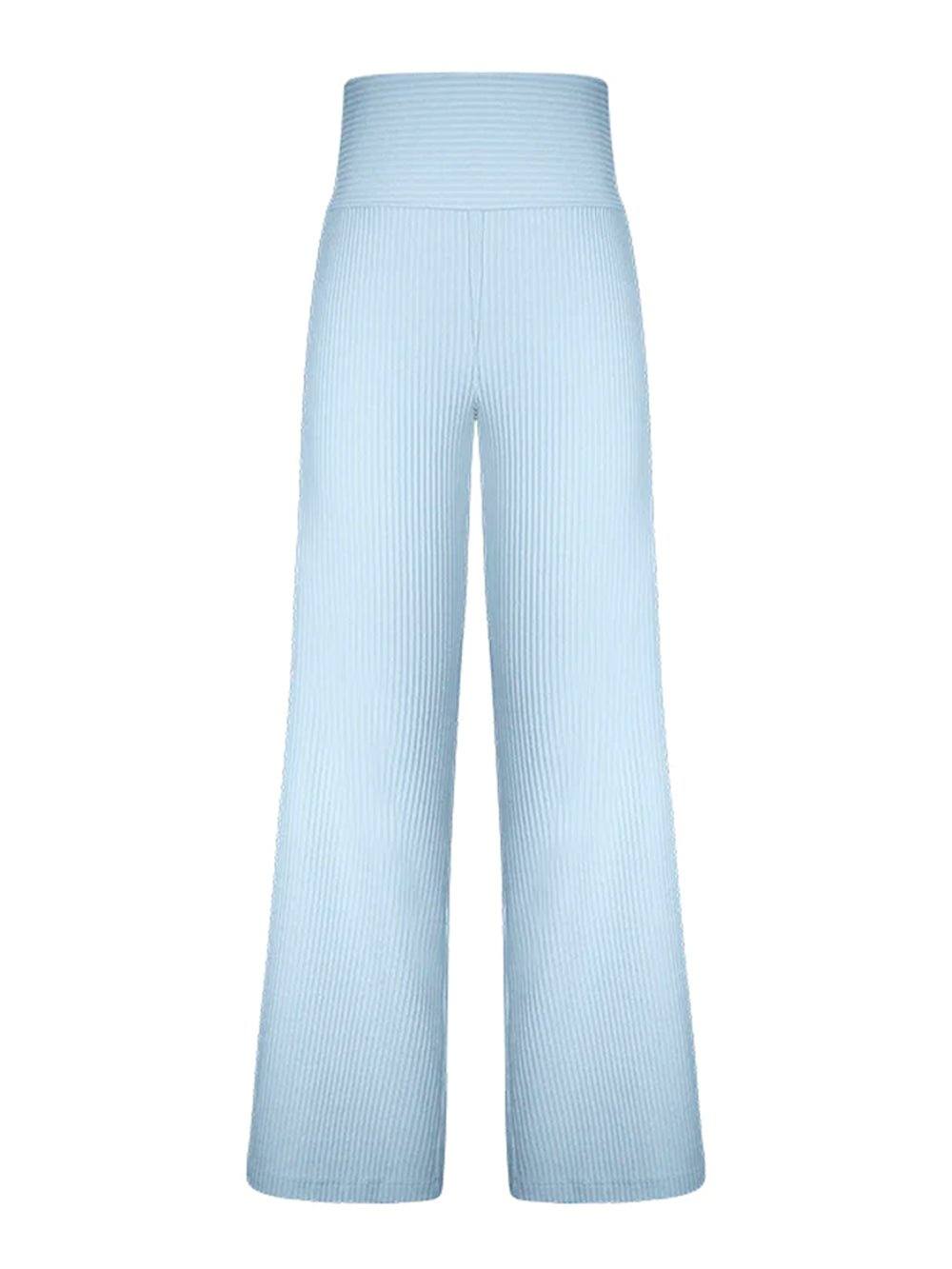 Straight Casual Pants - Baby Blue - OCEAN MYSTERY