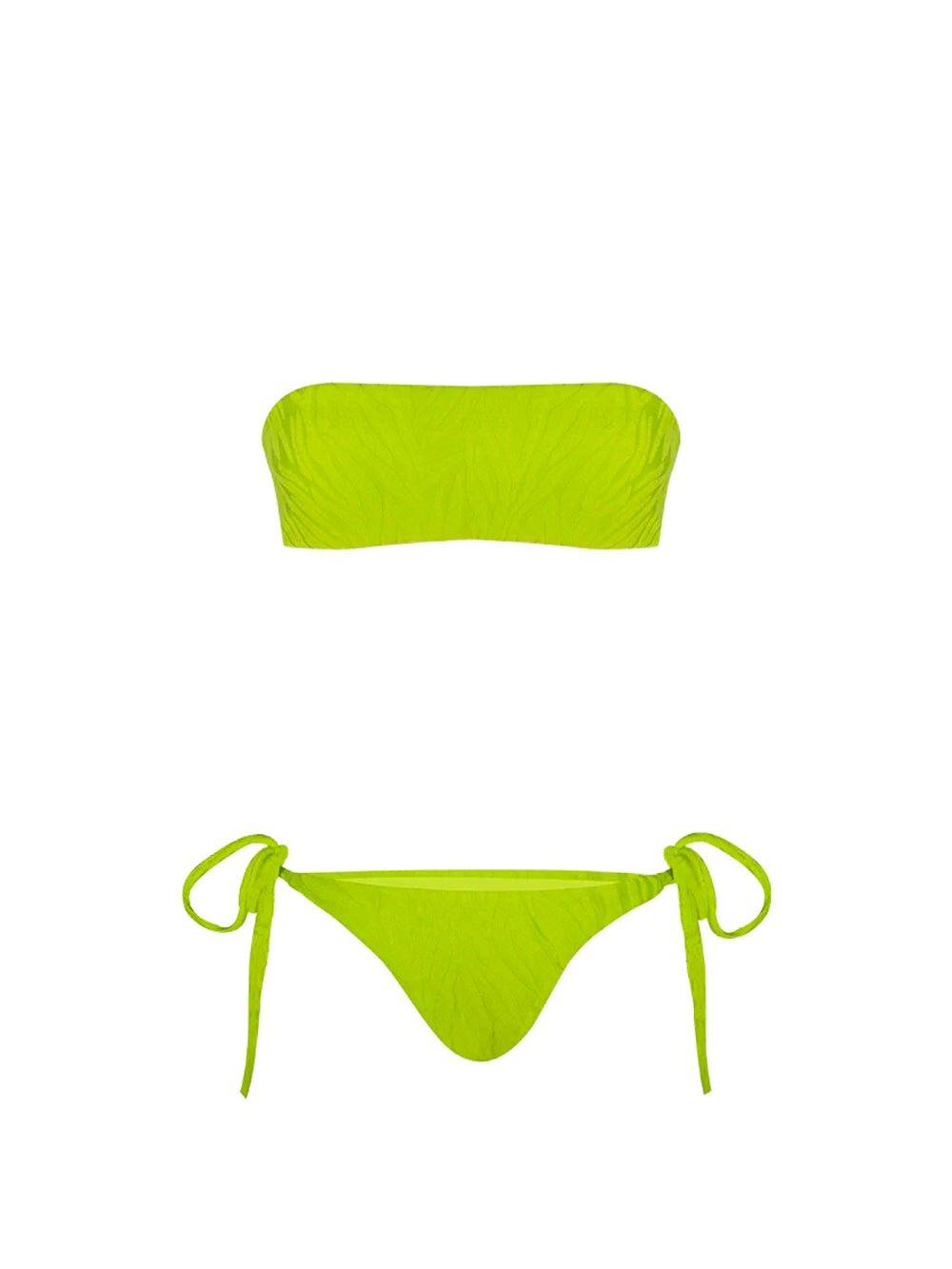 Strapless Bikini - Lime - OCEAN MYSTERY