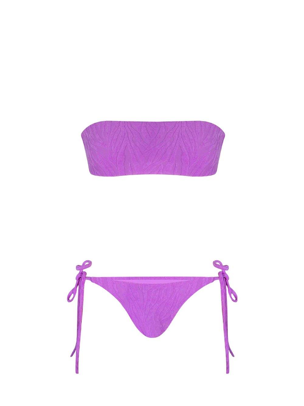 Strapless Bikini - Purple - OCEAN MYSTERY
