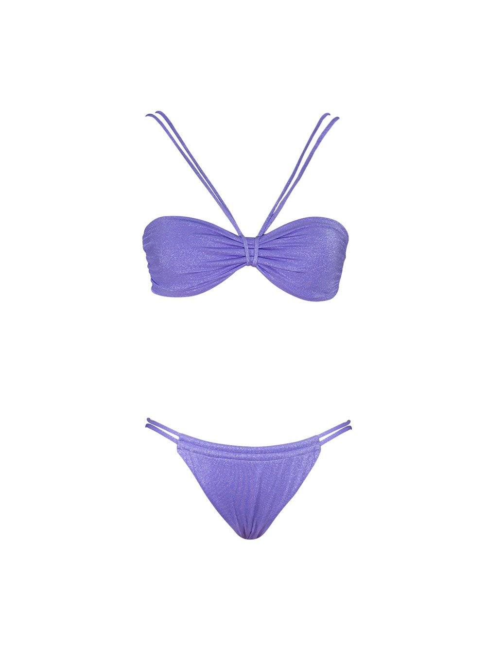 Fixed Strap Bikini - Electric Purple - OCEAN MYSTERY