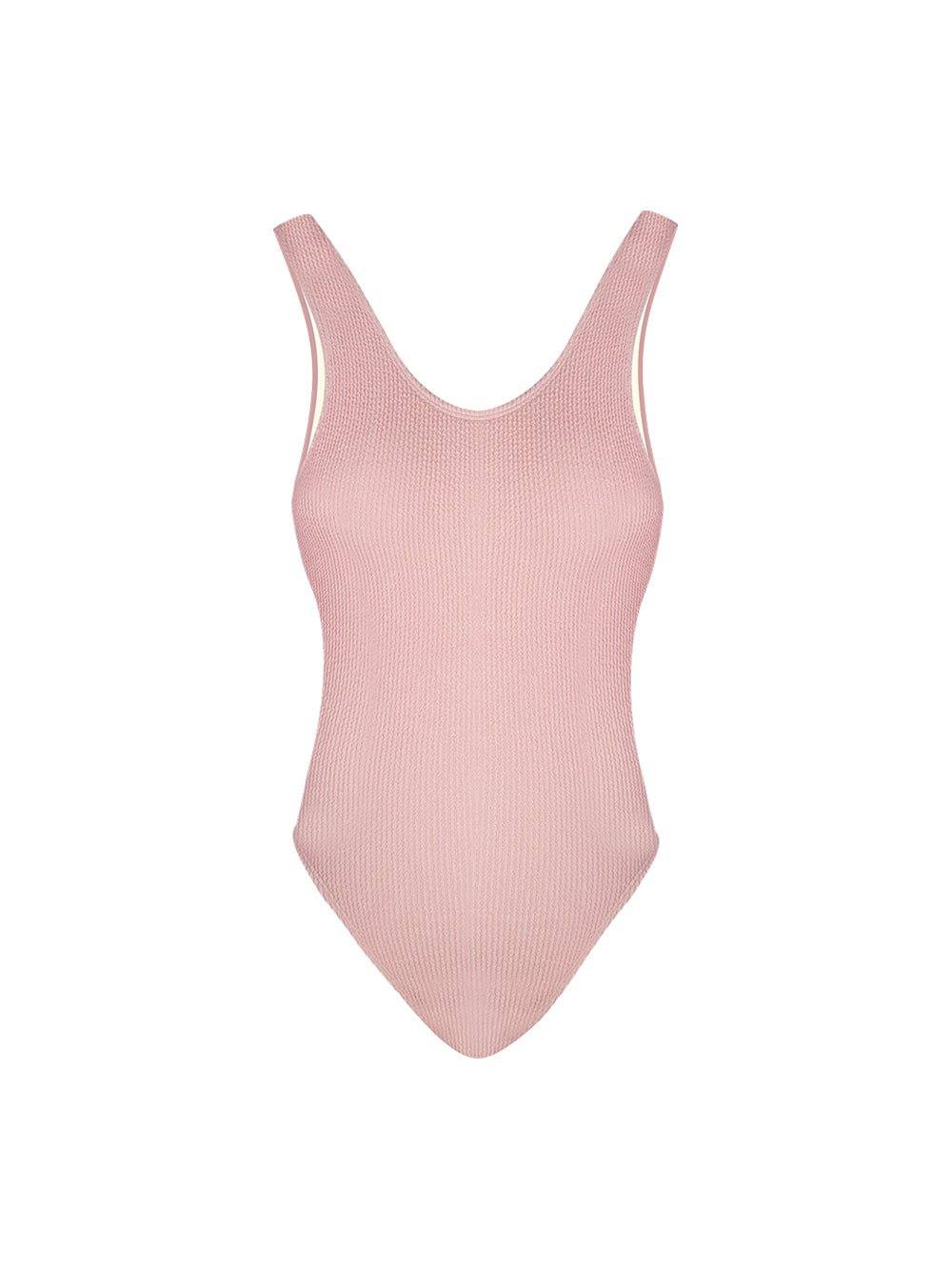 Backless One Piece Swimsuit - Salmon - OCEAN MYSTERY