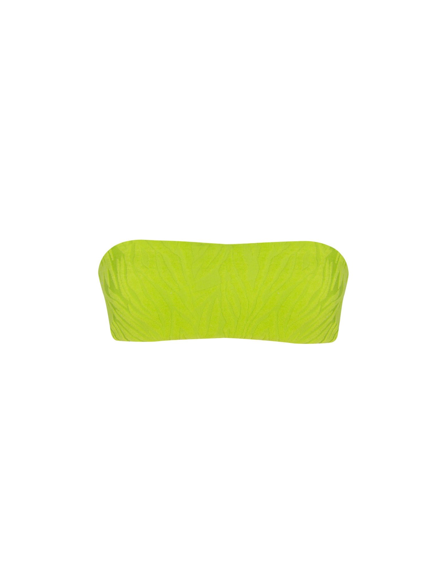 Bandeau Bikini Top - Lime Green