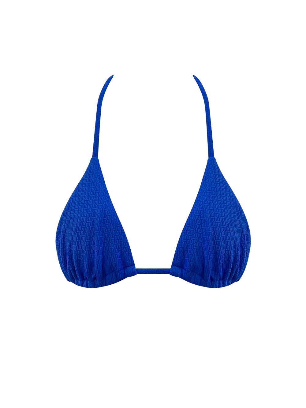 Blue Triangle Halter Bikini Top – Classic and Stylish Swimwear