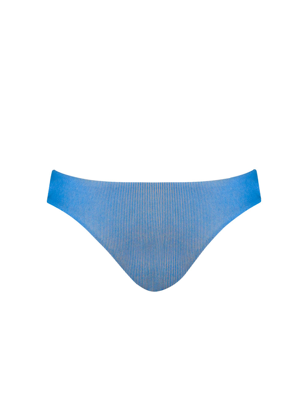 Gold and Blue Textured Fuller Coverage Bikini Bottom – Stylish and Comfortable