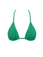 Green Textured Halter Bikini Top – Stylish and Chic Design