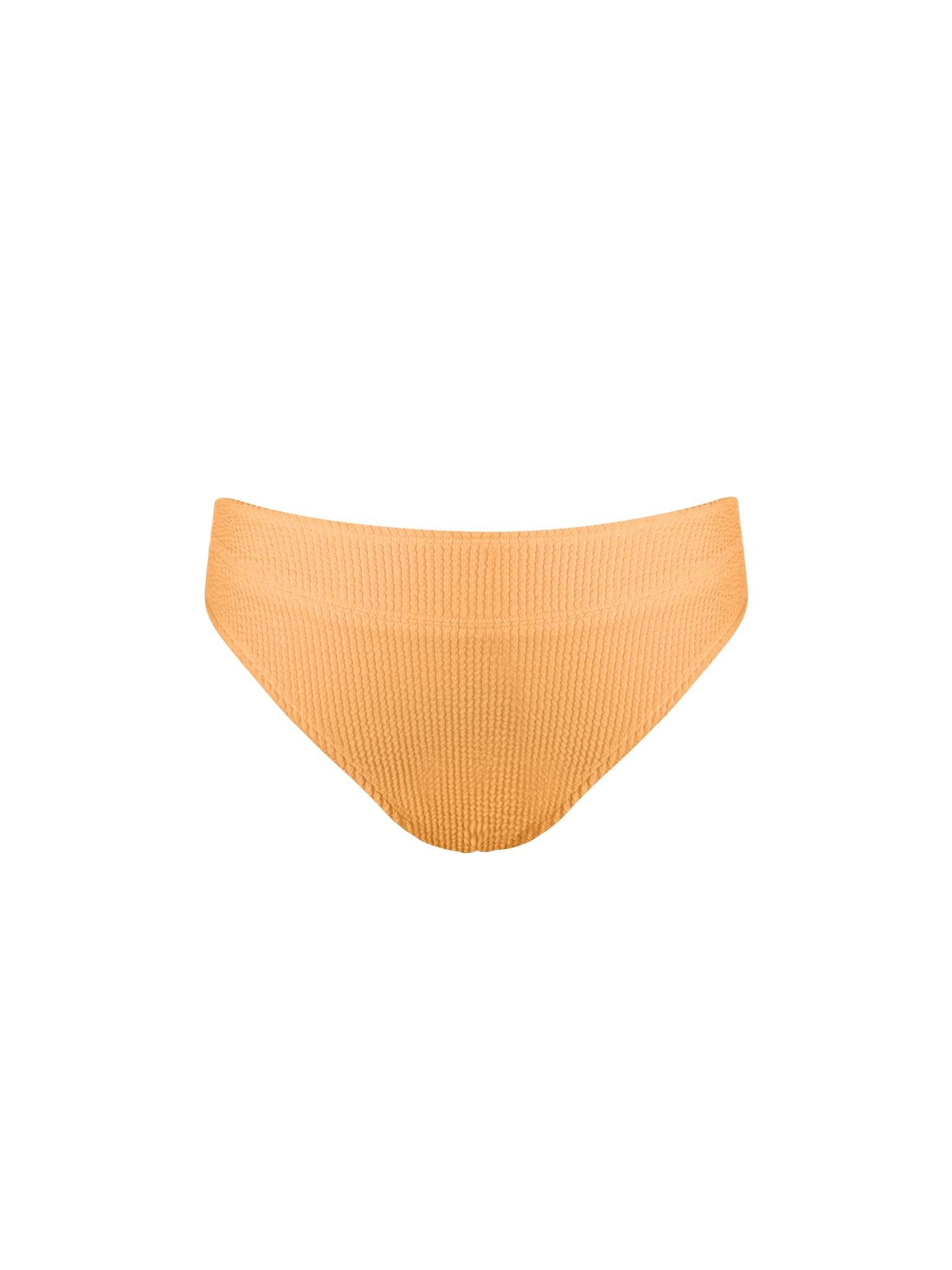 High Waisted Bikini Bottom - Fire Orange