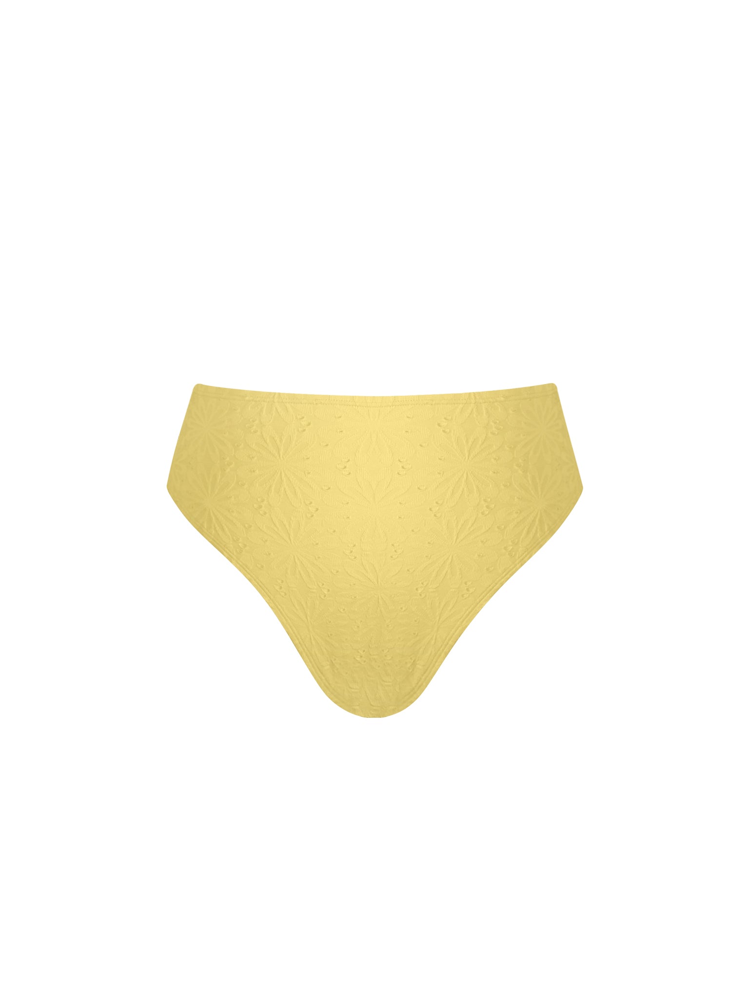 High Waisted Bikini Bottom - Yellow