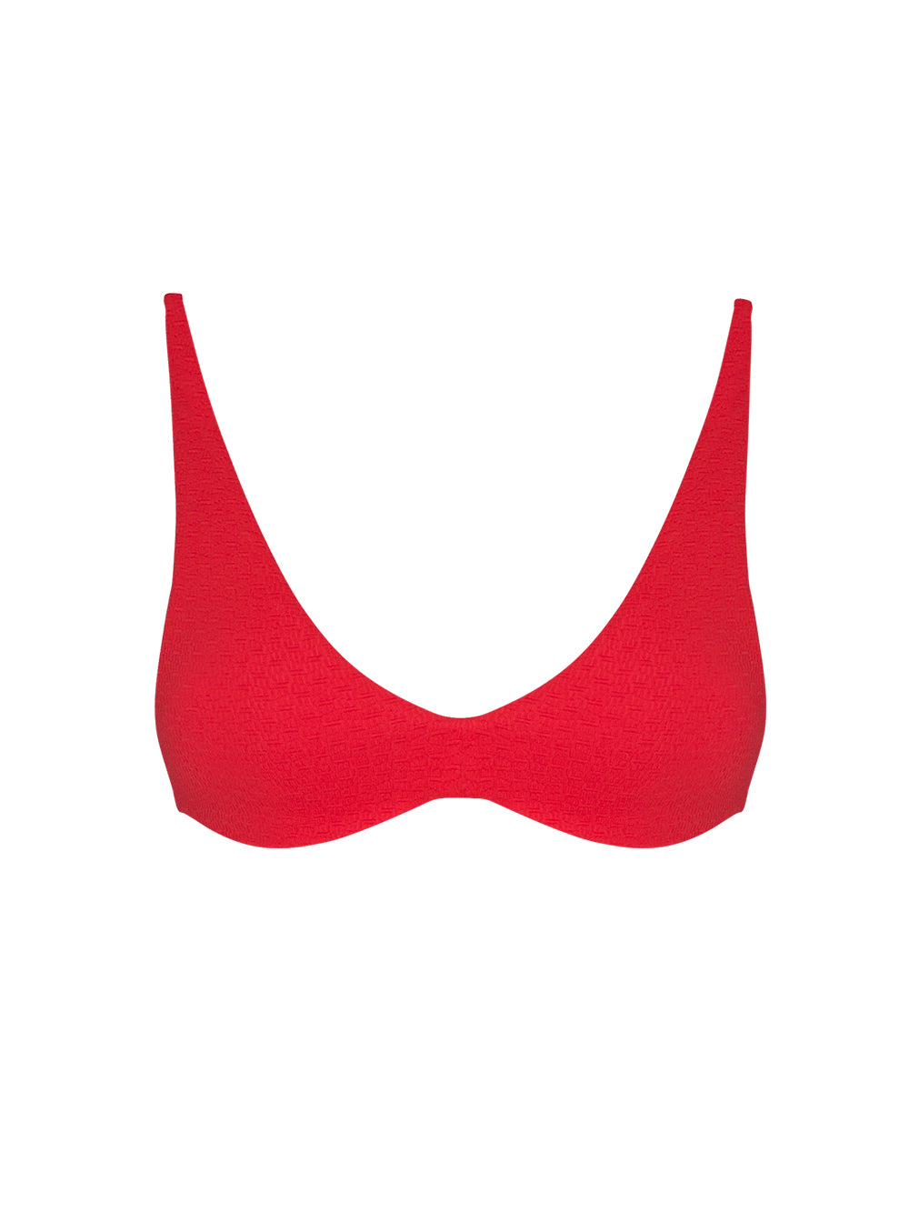 Red Bikini Top with Adjustable Shoulder Straps – Chic and Comfortable Fit