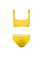 Sporty High Waist Bikini - Yellow - OCEAN MYSTERY