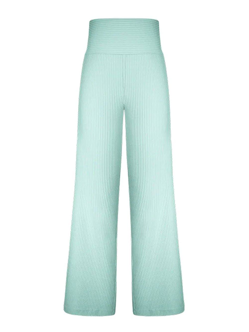 Straight Casual Pants - Mint Green - OCEAN MYSTERY