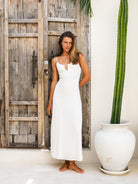 Trendy Knit Mermaid Dress with Adjustable Straps – Slit Design and Long Length for Maximum Style