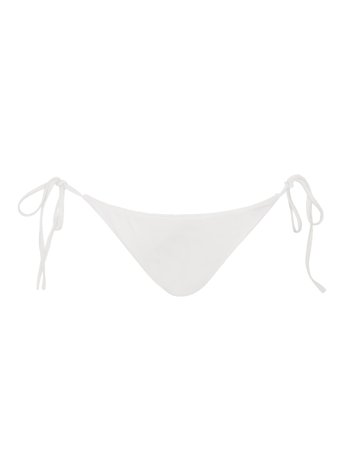 White Tie-Side Bikini Bottom – Stylish and Adjustable Fit