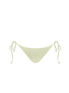 Trendy green side-tie bikini bottom, perfect for summer swimwear